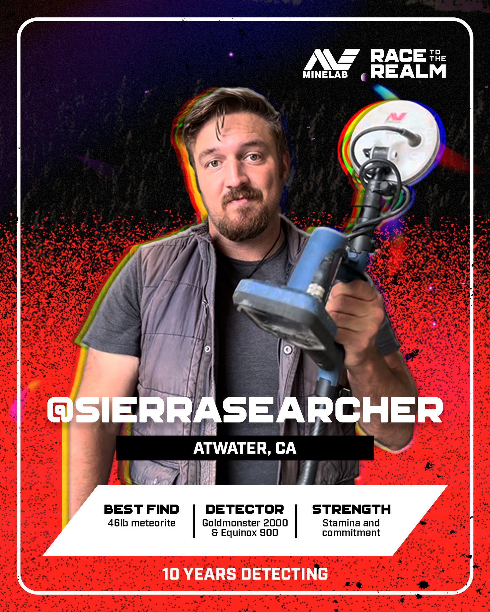 SierraSearcher, Race to the Realm finalist from Atwater, California